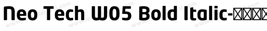 Neo Tech W05 Bold Italic字体转换